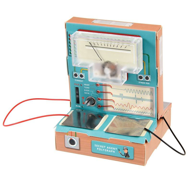 build your own lie detector spy kit completed machine working